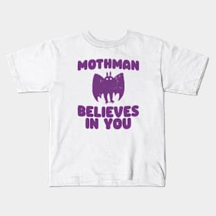 Mothman Believes In You Cryptid Kids T-Shirt